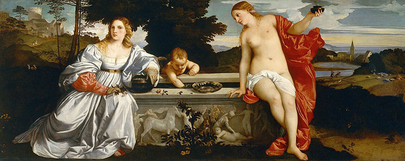 Amor Sacro e Amor Profano Tiziano Galleria Borghese