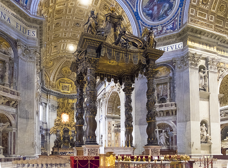 Baldacchino di Bernini Basilica di San Pietro Roma