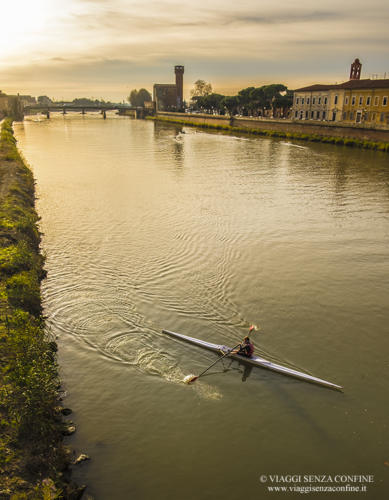 Pisa - Lungarno al tramonto